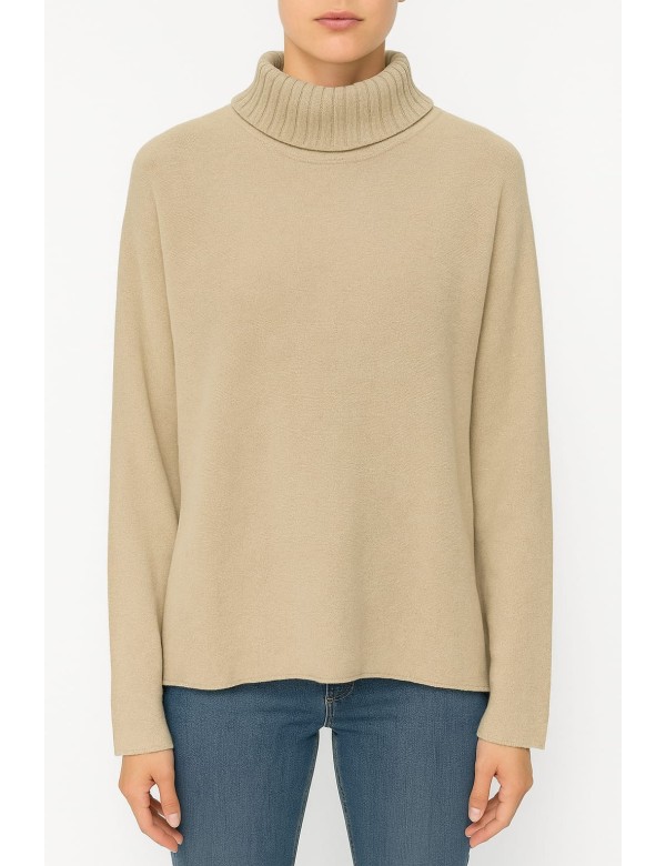 Pull Col Roulé Femme, Pull pas cher Maille Premium | DestockEnLive.com