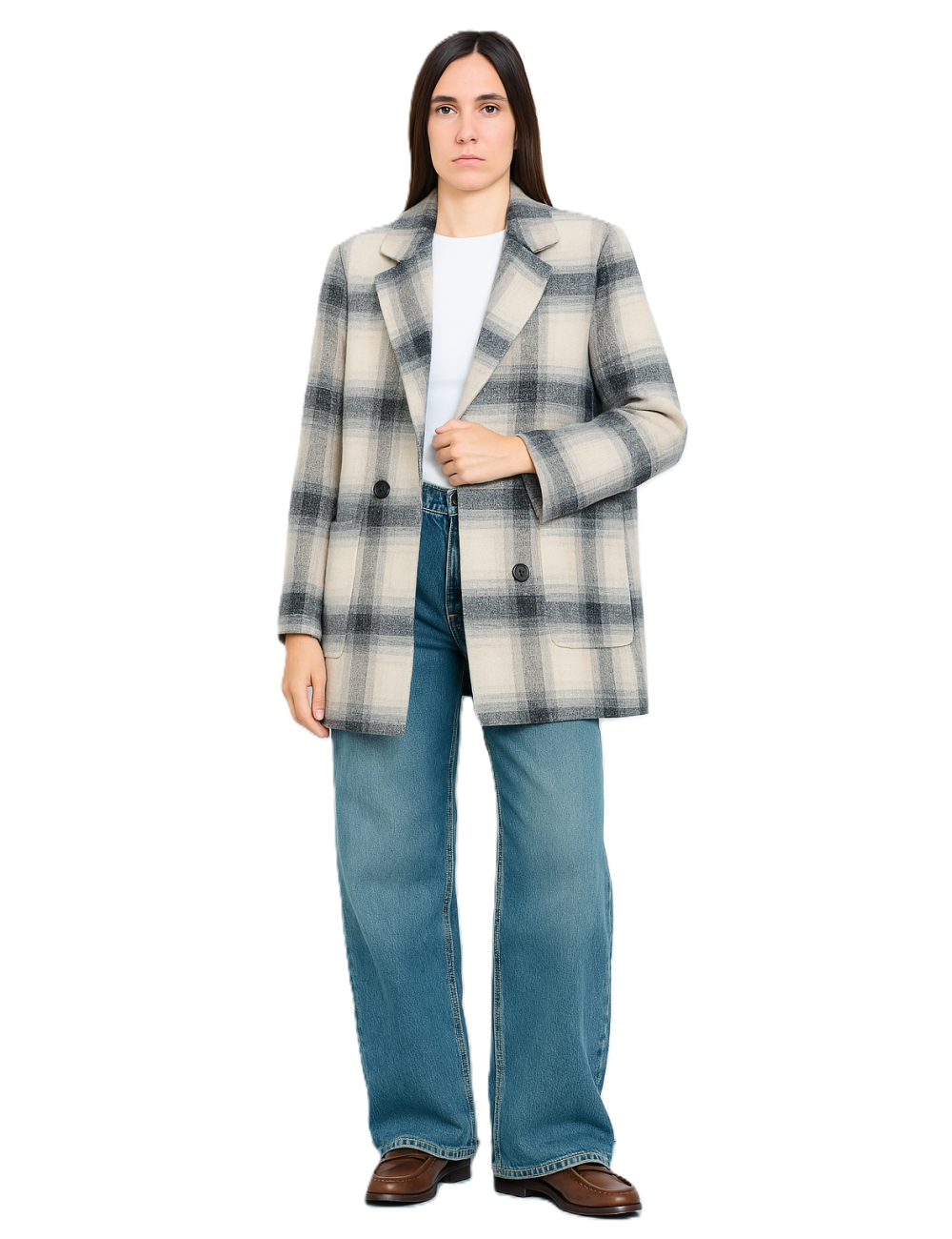 Manteau à carreaux femme avec Remise exceptionnelle -50% | MisterPrice.fr