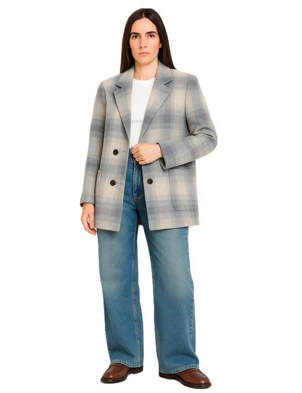 Manteau à carreaux femme avec Remise exceptionnelle Limitée | DestockEnLive.com