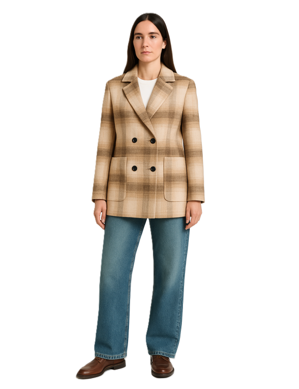 Manteau à carreaux femme avec Remise exceptionnelle Limitée | DestockEnLive.com