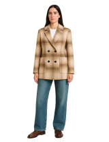 Manteau à carreaux femme avec Remise exceptionnelle Limitée | DestockEnLive.com