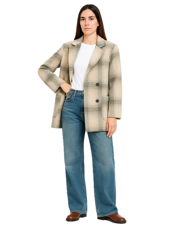 Manteau à carreaux femme avec Remise exceptionnelle Limitée | DestockEnLive.com