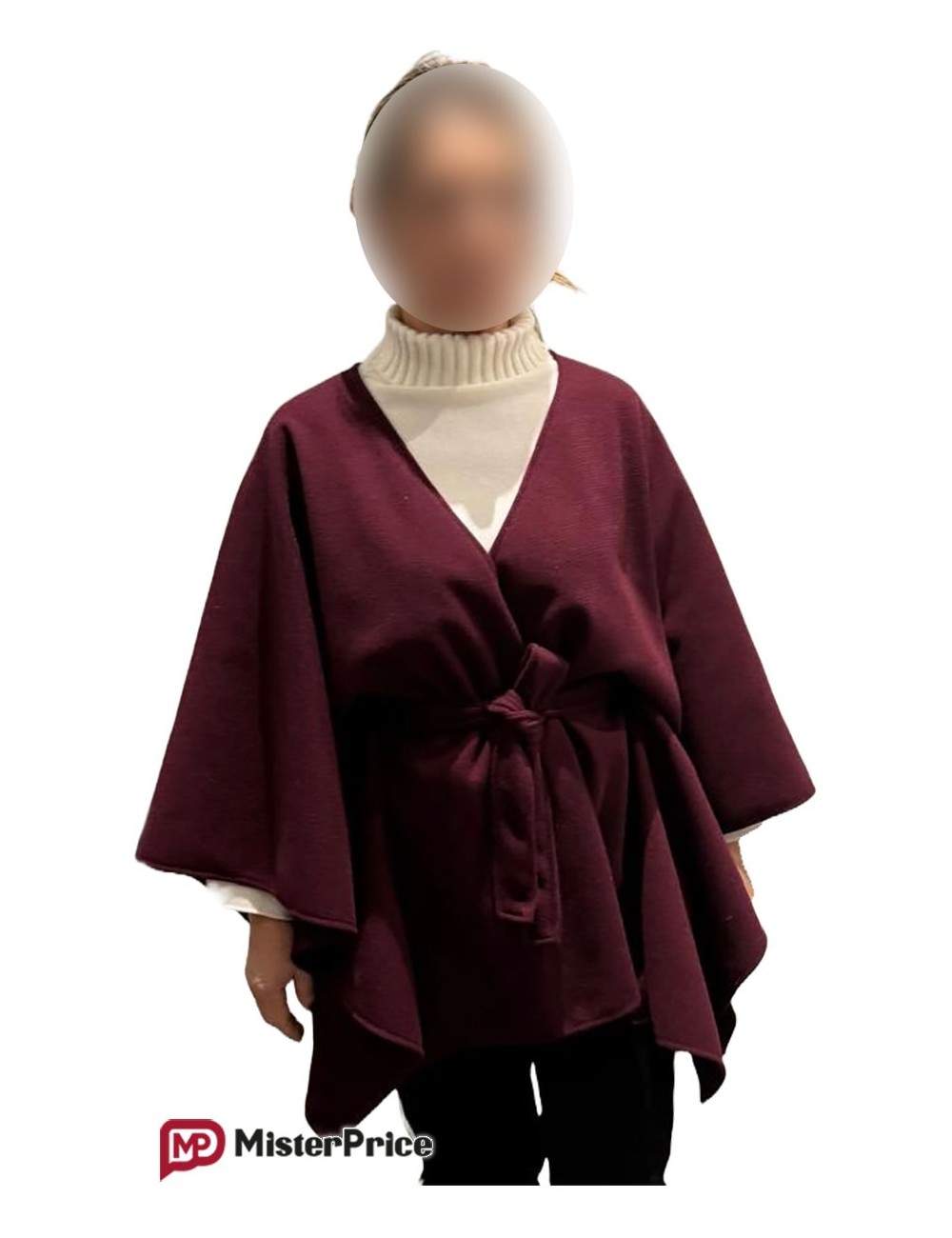 Cape femme unie avec ceinture à petit prix  | DestockEnLive.com