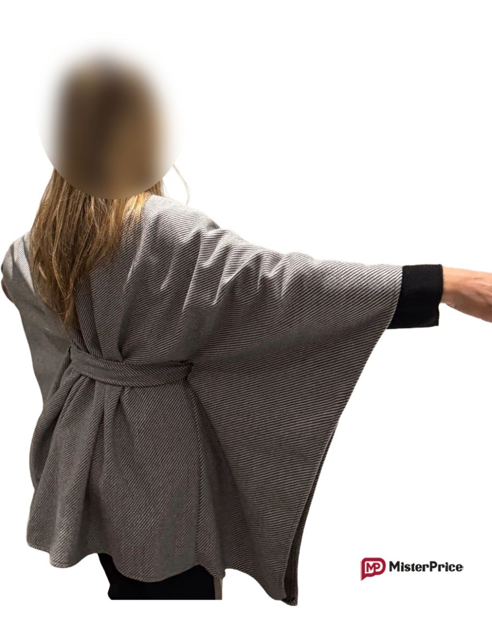 Cape femme unie avec ceinture à - 50 % | MisterPrice.fr