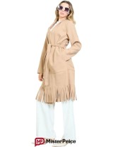 Manteau long frangé ceinturé femme à petit prix | Mister Price France