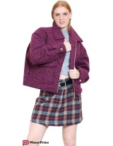 Veste Zippée Bouclée, Manteau Femme Hiver | Mister Price