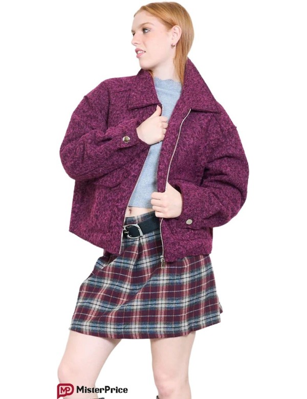 Veste Zippée Bouclée, Manteau Femme Hiver | Mister Price