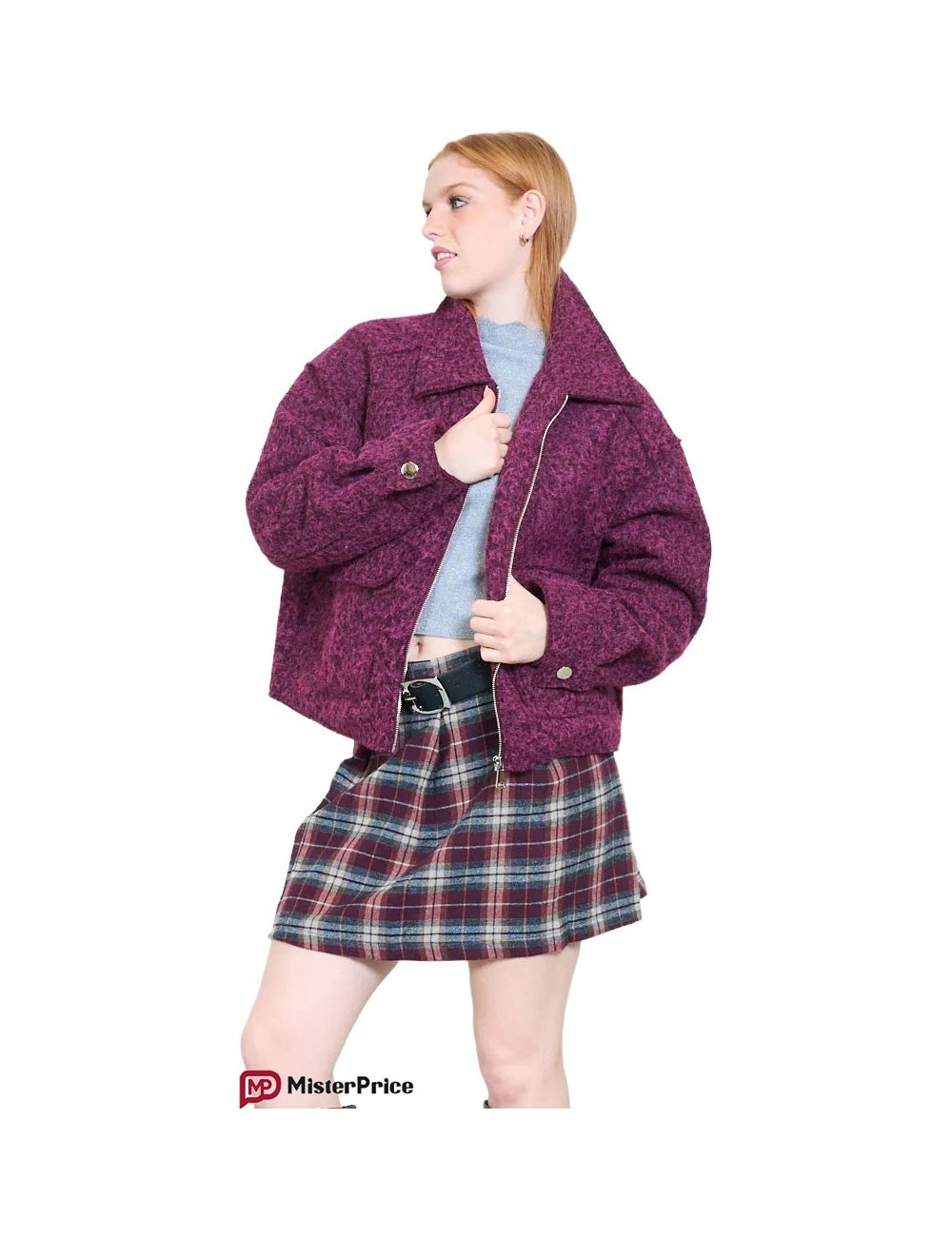 Veste Zippée Bouclée, Manteau Femme Hiver | Mister Price