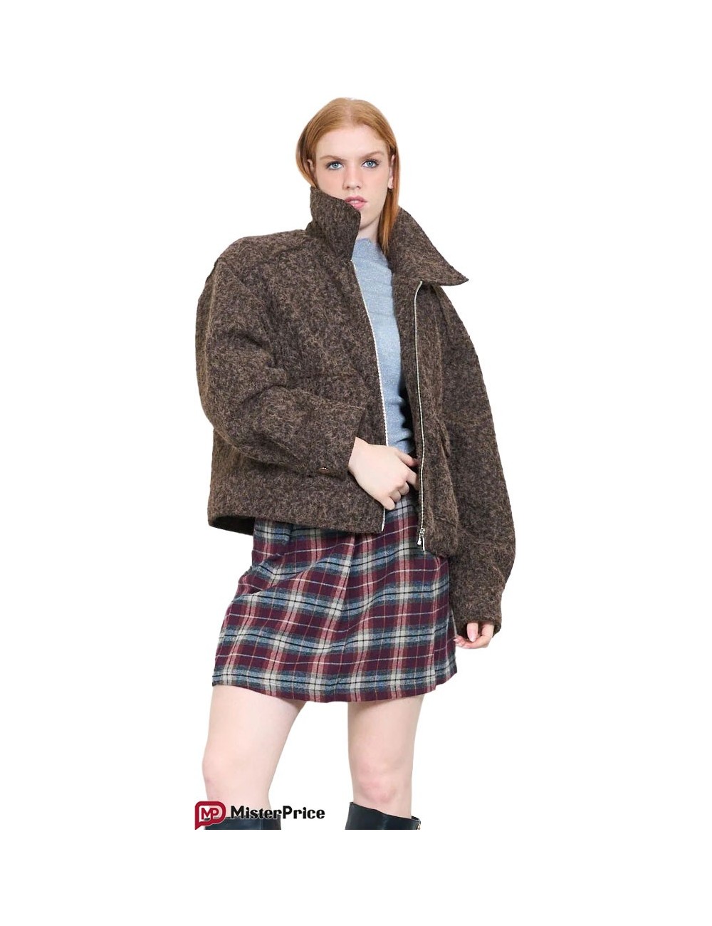 Veste Zippée Bouclée, Manteau Femme Hiver | Mister Price