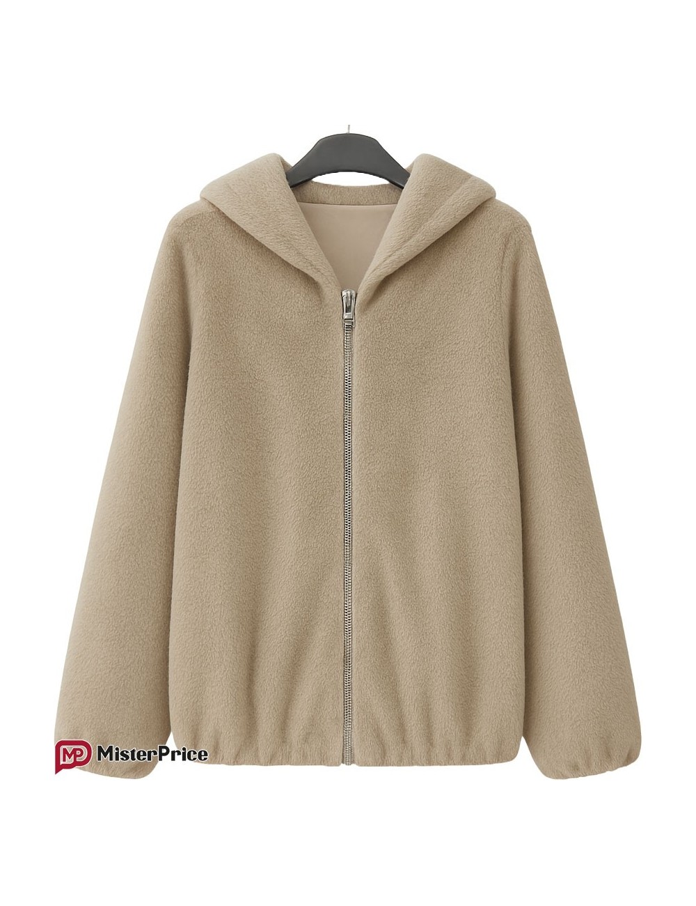 Manteau Long 3/4 Fourrure synthétique Zippée à Capuche | Mister Price