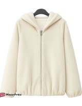 Manteau Long 3/4 Fourrure synthétique Zippée à Capuche | Mister Price