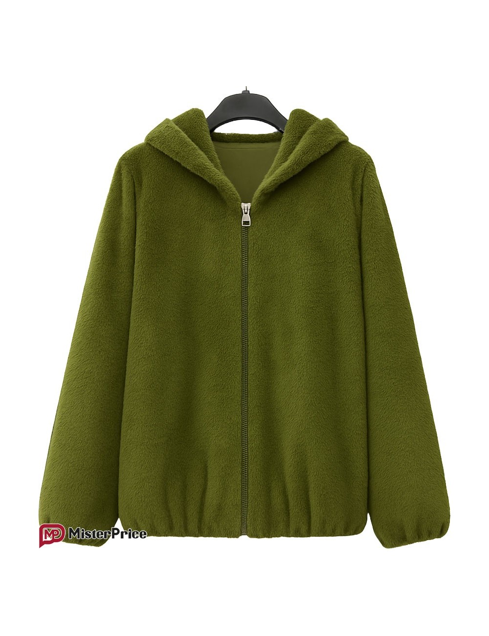Manteau Long 3/4 Fourrure synthétique Zippée à Capuche | Mister Price