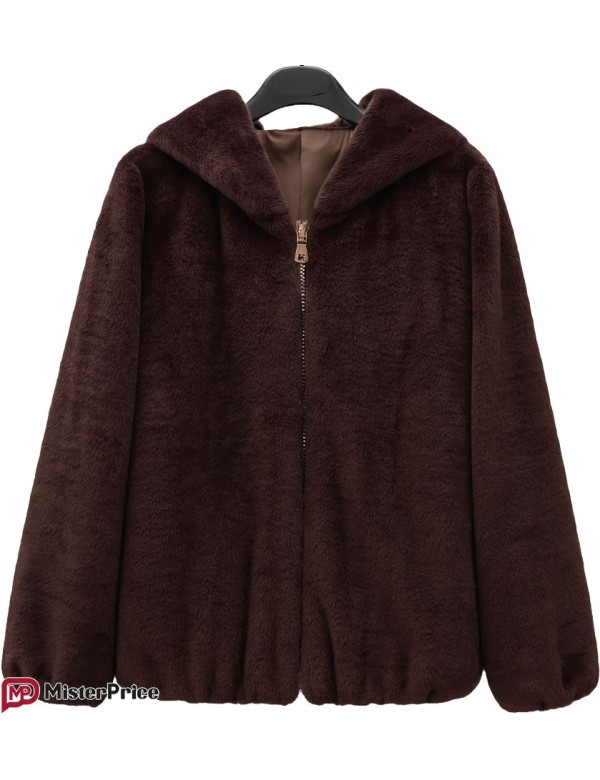 Manteau Long 3/4 Fourrure synthétique Zippée à Capuche | Mister Price