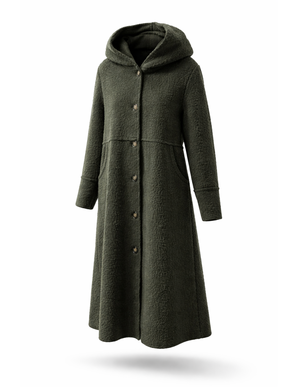 Manteau long à capuche femme à Prix Imbattable  | DestockEnLive.com