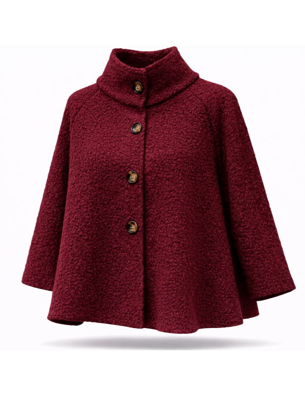 Cape femme à boutons,  Remise exceptionnelle -50% | MisterPrice.fr