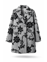 Manteaux 3/4 Brodé fleurs, Manteau Pas Cher | MisterPrice.fr