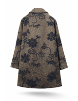 Manteaux 3/4 Brodé fleurs, Manteau Pas Cher | DestockEnLive.com