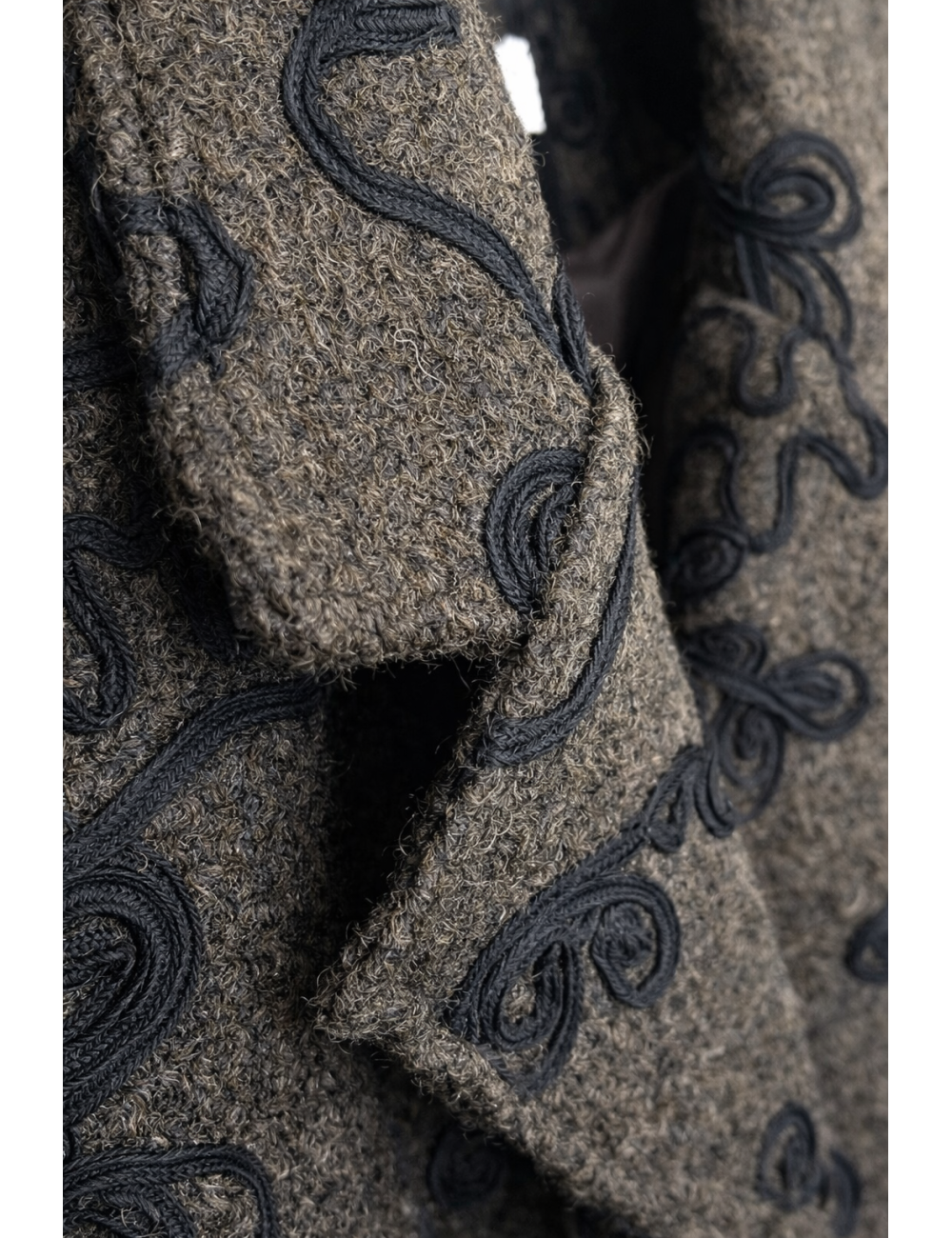 Manteaux 3/4 Brodé fleurs, Manteau Pas Cher | DestockEnLive.com