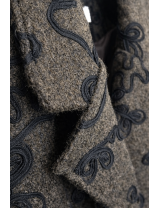 Manteaux 3/4 Brodé fleurs, Manteau Pas Cher | DestockEnLive.com