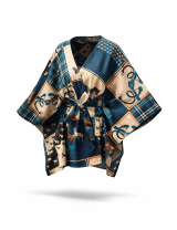 Cape femme imprimée avec ceinture pas cher| MisterPrice.fr