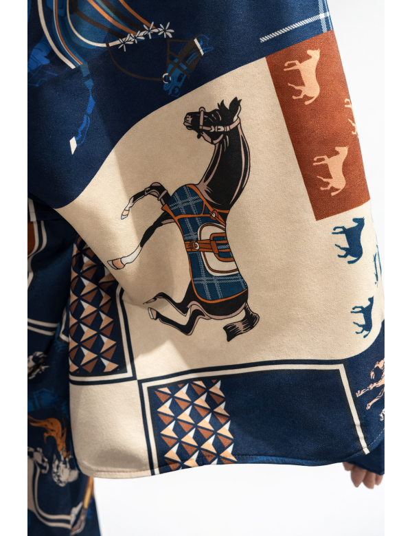 Cape femme imprimée avec ceinture pas cher| MisterPrice.fr