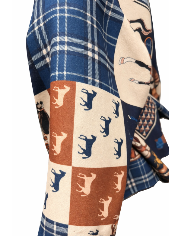 Cape femme imprimée avec ceinture pas cher| MisterPrice.fr