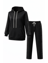 Ensemble sweat à capuche et pantalon à Paillette | MisterPrice.fr