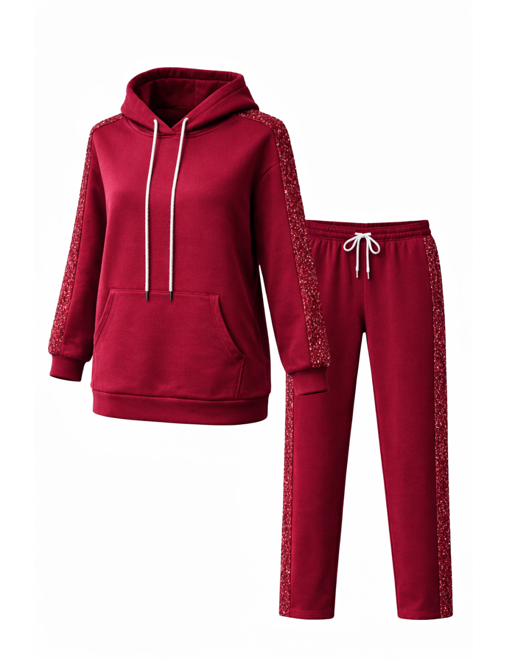 Ensemble sweat à capuche et pantalon à Paillette | MisterPrice.fr