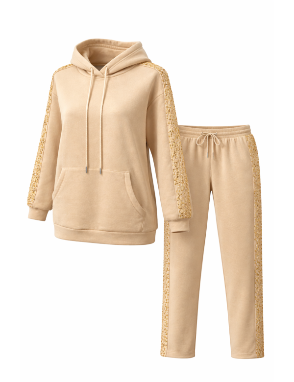 Ensemble sweat à capuche et pantalon à Paillette | MisterPrice.fr