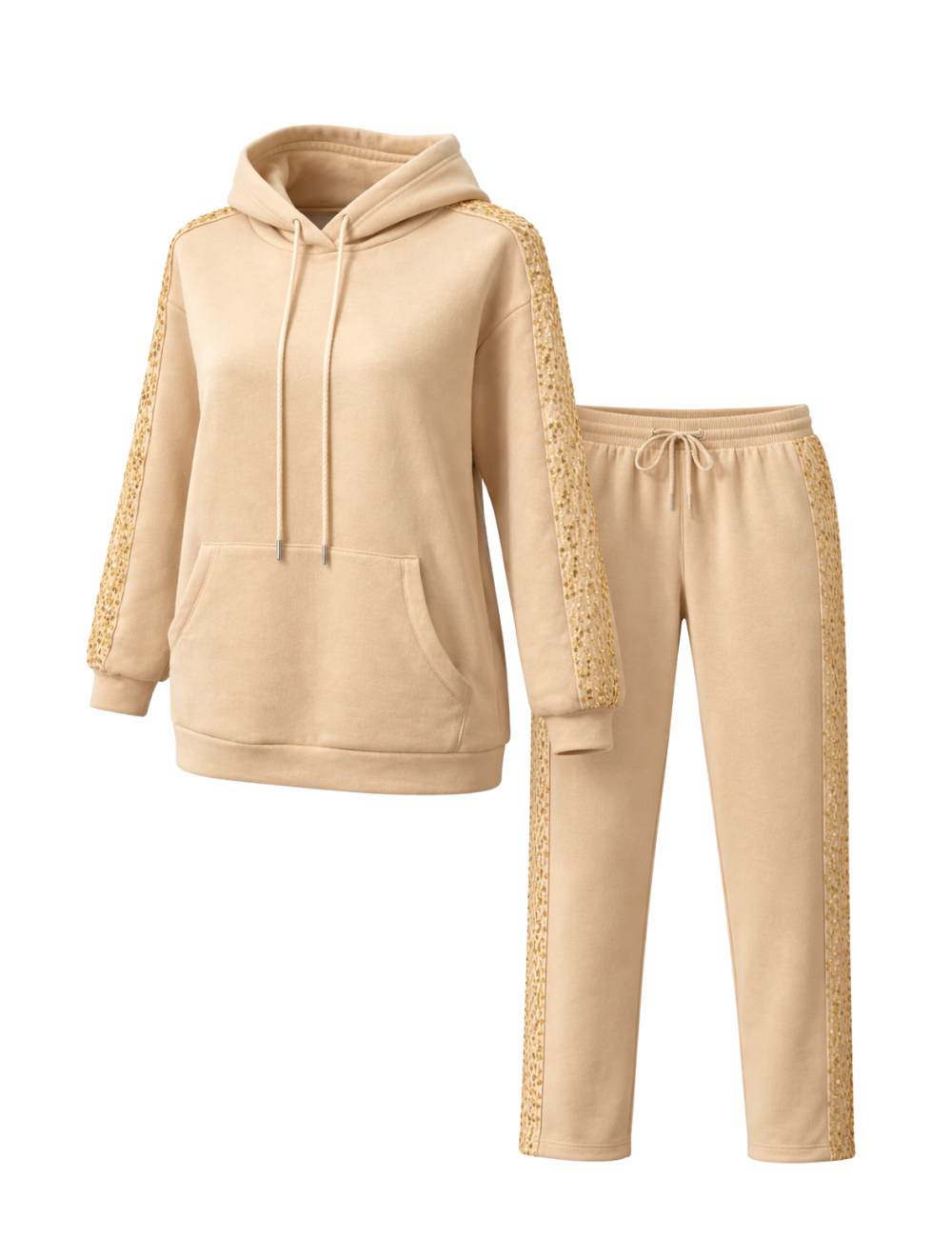 Ensemble sweat à capuche et pantalon à Paillette | MisterPrice.fr