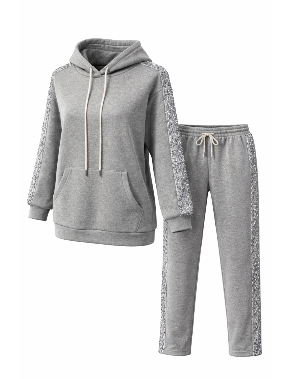 Ensemble sweat à capuche et pantalon à Paillette | MisterPrice.fr