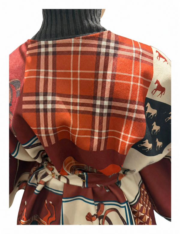 Cape femme imprimée avec ceinture pas cher| MisterPrice.fr