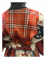 Cape femme imprimée avec ceinture pas cher| MisterPrice.fr