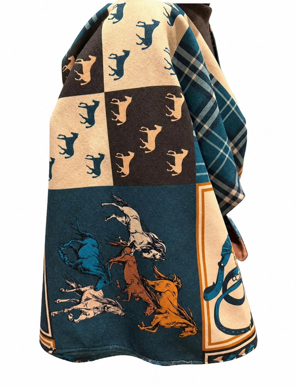 Cape femme imprimée avec ceinture pas cher| MisterPrice.fr