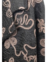Manteaux 3/4 Brodé fleurs, Manteau Pas Cher | DestockEnLive.com