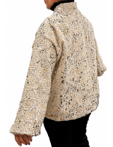 Bomber scintillant femme, veste pas cher pour les fêtes | DestockEnLive.com