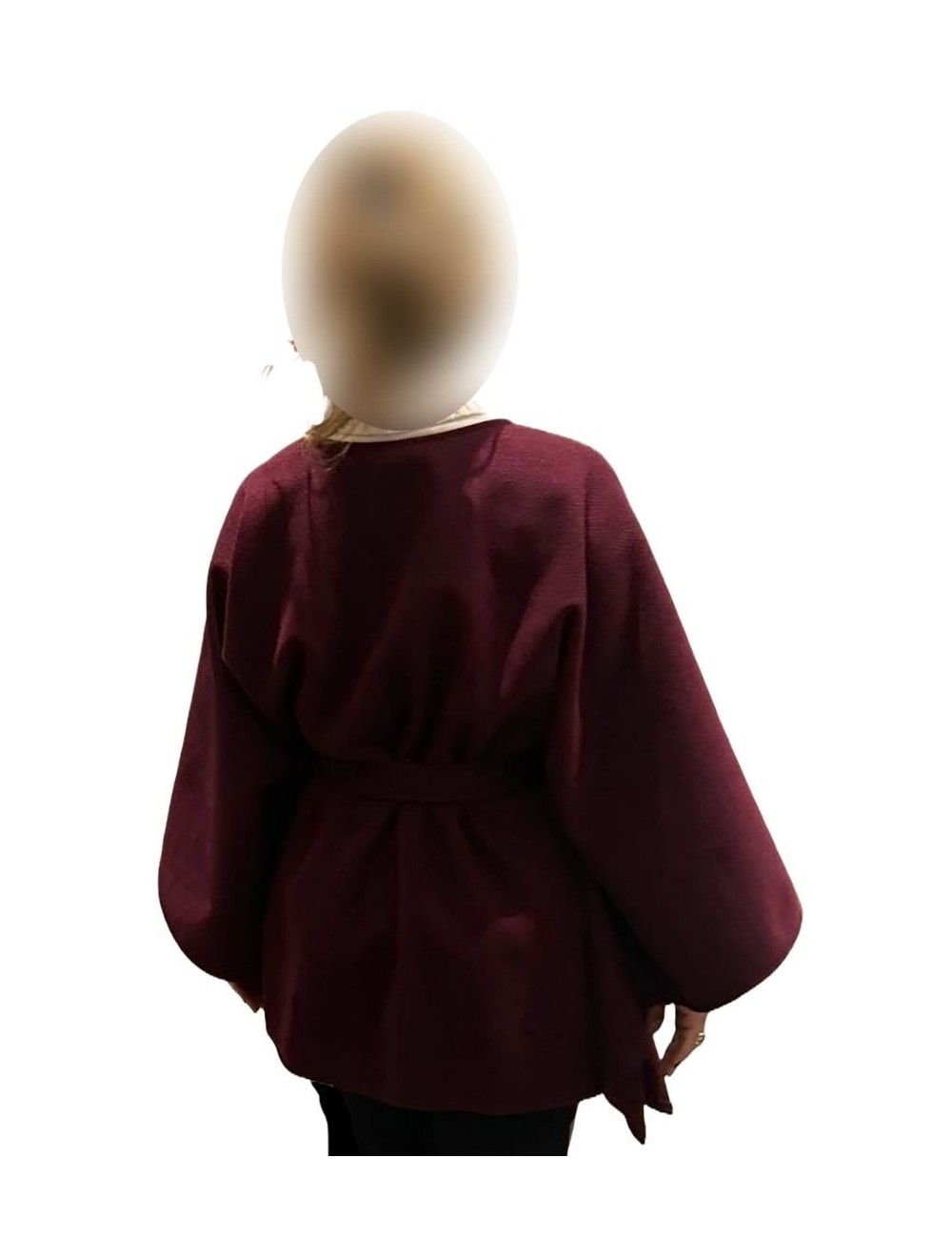 Cape femme unie avec ceinture à petit prix  | DestockEnLive.com