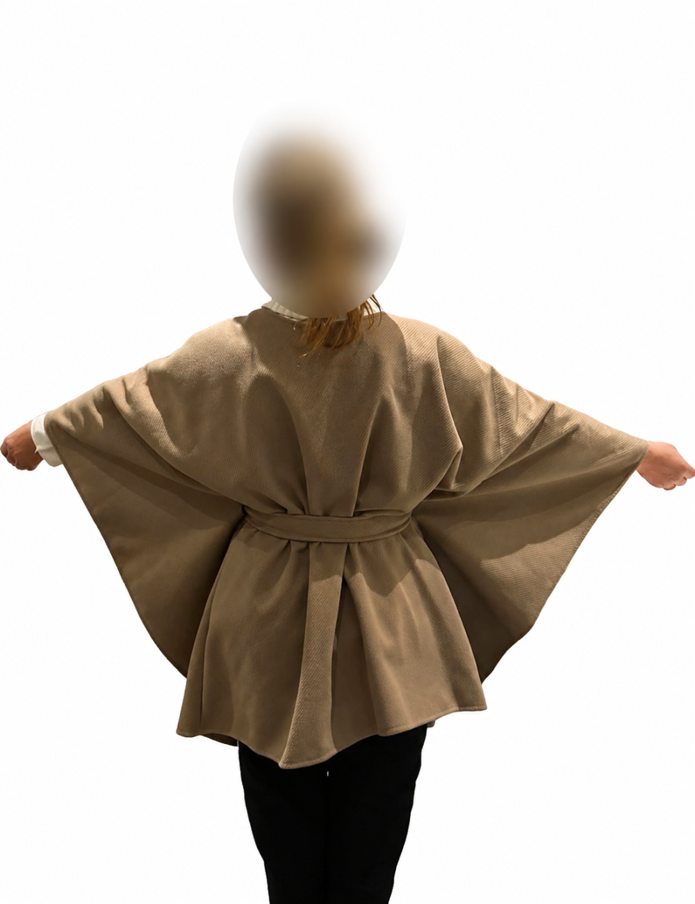 Cape femme unie avec ceinture à petit prix  | DestockEnLive.com