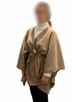Cape femme unie avec ceinture à petit prix  | DestockEnLive.com