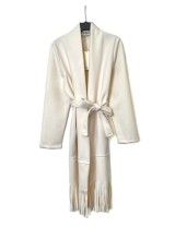 Manteau long frangé ceinturé femme à petit prix | DestockEnLive.com