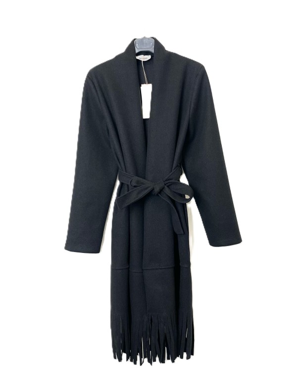 Manteau long frangé ceinturé femme à petit prix | DestockEnLive.com