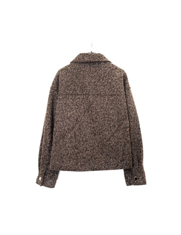 Veste Zippée Bouclée, Manteau Femme Hiver | DestockEnLive.com