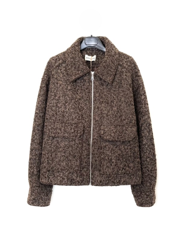 Veste Zippée Bouclée, Manteau Femme Hiver | DestockEnLive.com