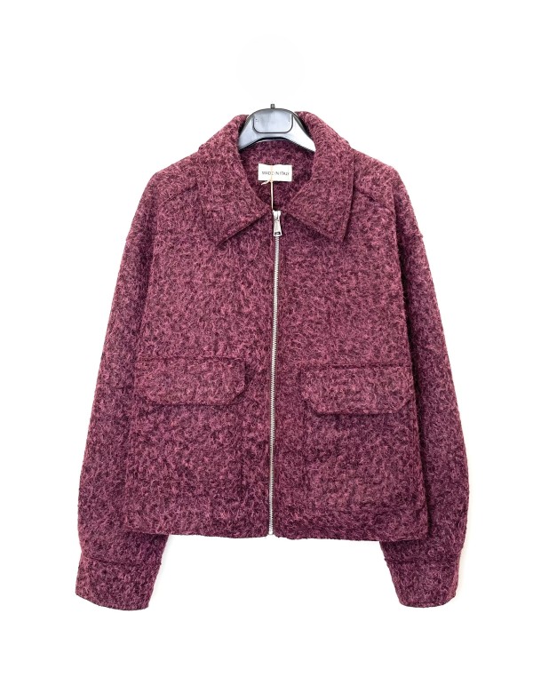 Veste Zippée Bouclée, Manteau Femme Hiver | DestockEnLive.com