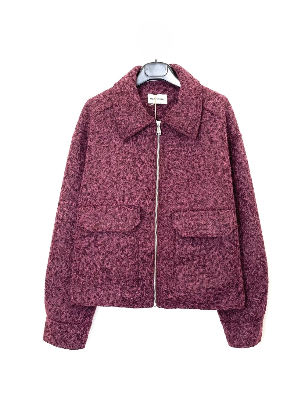 Veste Zippée Bouclée, Manteau Femme Hiver | DestockEnLive.com