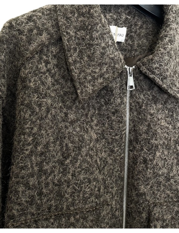 Veste Zippée Bouclée, Manteau Femme Hiver | DestockEnLive.com