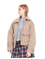 Veste Zippée Bouclée, Manteau Femme Hiver | DestockEnLive.com