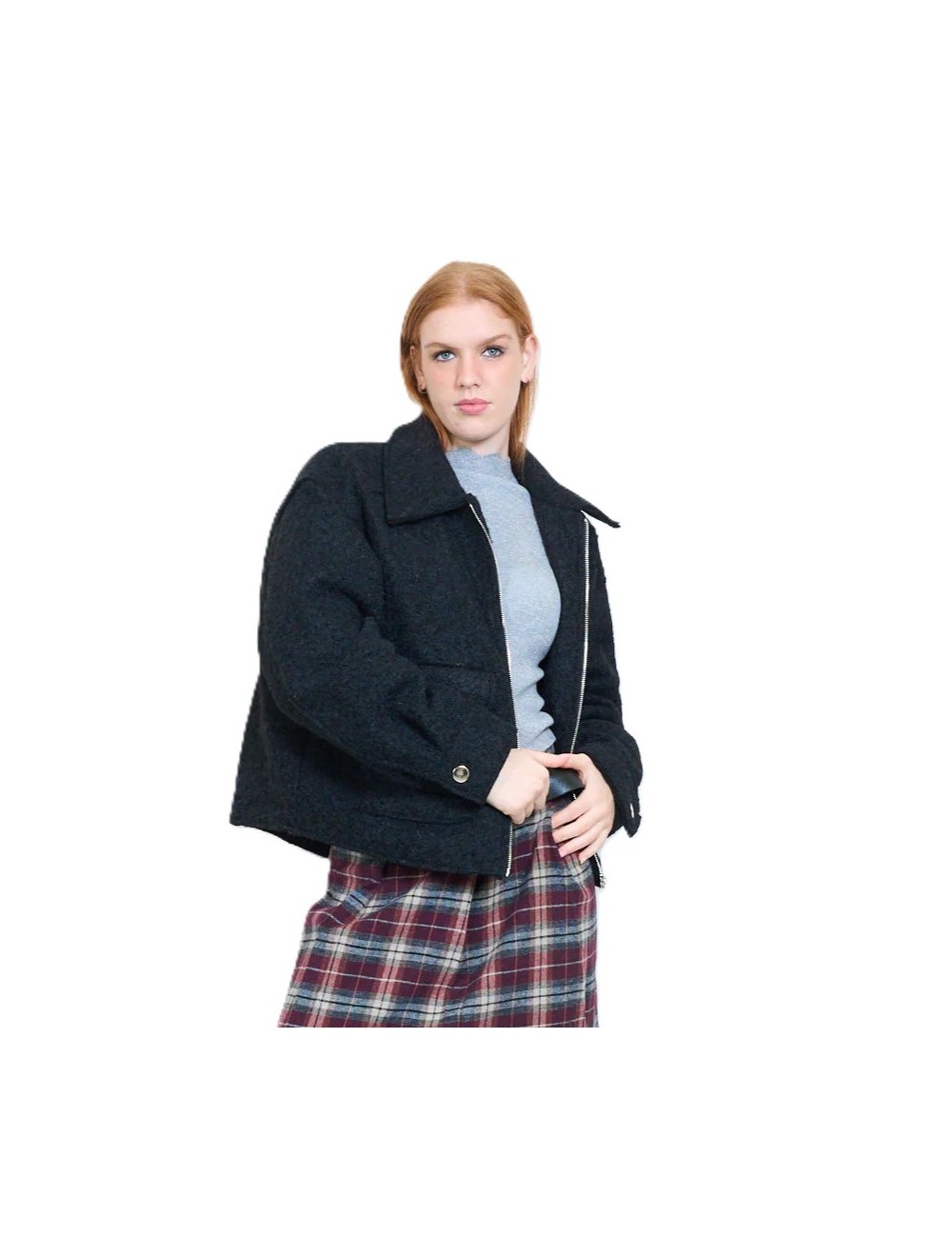 Veste Zippée Bouclée, Manteau Femme Hiver | DestockEnLive.com