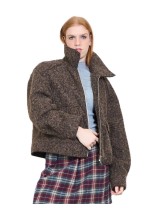 Veste Zippée Bouclée, Manteau Femme Hiver | DestockEnLive.com