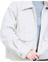 Veste Zippée Bouclée, Manteau Femme Hiver | DestockEnLive.com